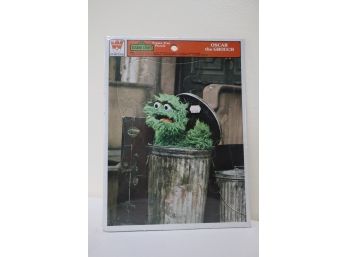 1976 Oscar The Grouch Sesame Street Frame Tray Puzzle NOS Sealed