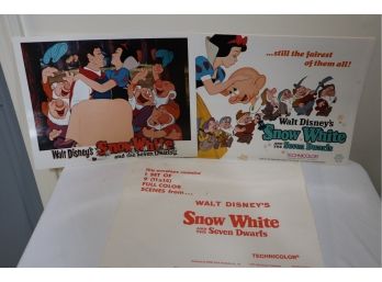 Set Of 9 Walt Disney's Snow White And The Seven Dwarfs Full Color Scenes