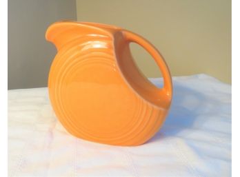 Orange Fiesta Ware Art Deco Pitcher