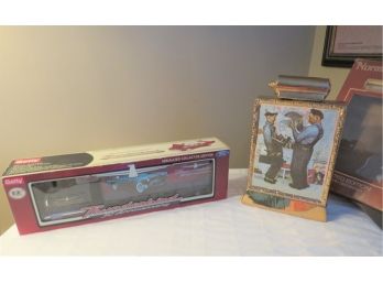 Thunderbird 50th Anniversary Toy Semi Truck And Rockwell Decanter