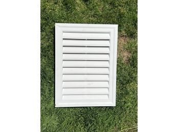 White Gable Vent  - 18.25 X 24