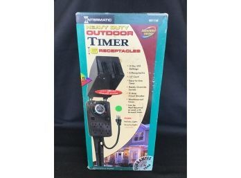 Intermatic Heavy Duty Outdoor Timer, 6 Receptacles