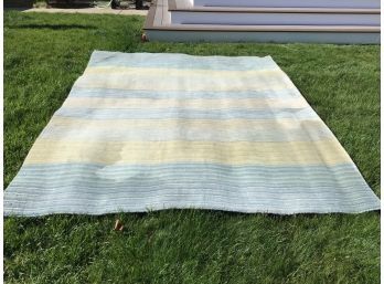 Colorfields By Company C Wool Rug, Sea Coast Spa Blue  - 7.5 X 9.5