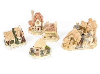 (4) Collection Of Five David Winter Cottages