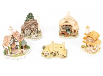 (1) Collection Of Five David Winter Cottages