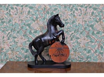 Carved Vintage Horse With Philippines Sign Travel Souvenir