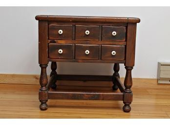 Ethan Allen Two Draw Side Table With Two Drawers
