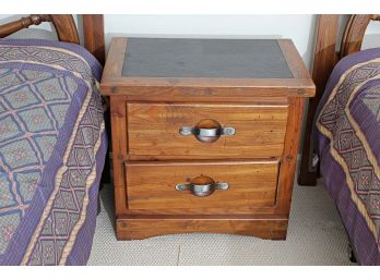 Young Hinkle 'Ships Ahoy' Two Drawer Side Table