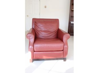 Rust Leather Easy Chair