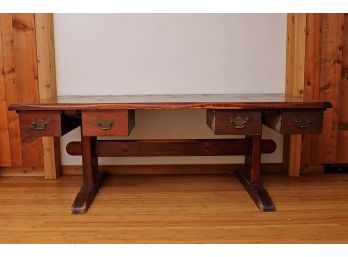 Unusual Vintage Desk /table With Drawers