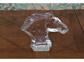 Baccarat Crystal Horse Head