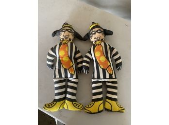 Group Of 2 McDonalds Hamburglar Plush Toys