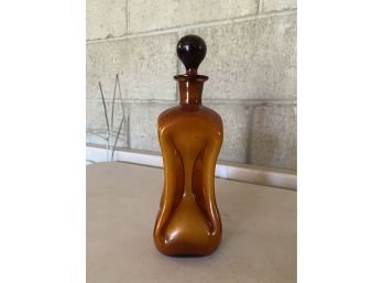 Rare Bottle Neck Glass Decanter