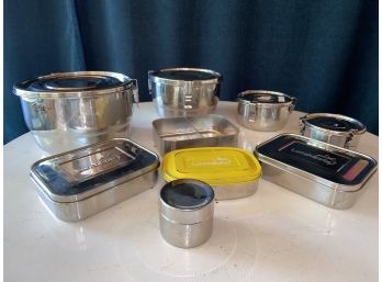 Stainless Steel Container Collection Sanctus Mundo Airtight Nesting Bowls Lunchbots Snack Containers