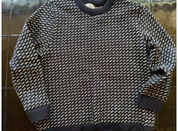 LL Bean Fisherman Sweater Norwegian Wool Sweater XXL-Reg Made In Norway Excellent Condition
