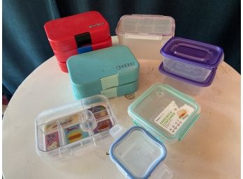 Colorful Storage Containers Yumbox 8.5x6' Sandwich Container 6x6' Snapware 4x4' & 8.5x6' Kids Lunch Containers