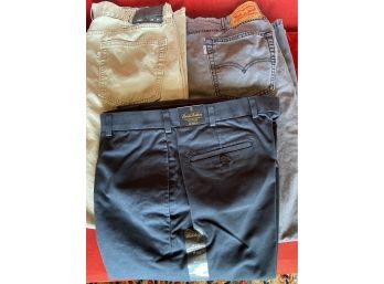 Levis 514 & Brooks Brothers W38 L34 Mens Pants Gently Worn