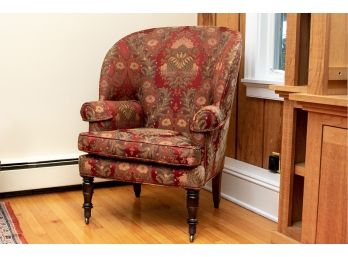 Round Back Upholstered Arm Chair
