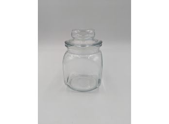 Glass Candy Cookie Jar With Lid