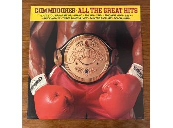 COMMODORES - ALL THE GREAT HITS - Vinyl LP, 1982 Motown Records (6028ML)