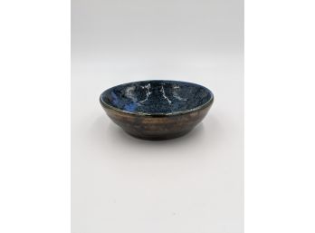 Blue Ceramic Glazed Pottery Bowl