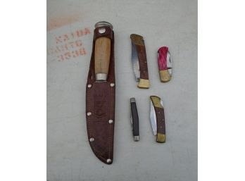 Lot Of 5 Vintage Knives