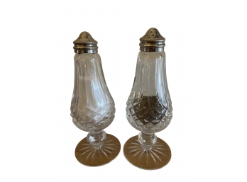 Waterford  Crystal Salt And Pepper Shakers