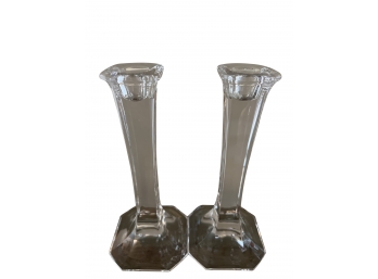 Pair Of Crystal Candlesticks