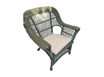 Large 'All Weather' Plastic Wicker Style Arm Chair