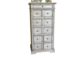 Apothecary Style Tall Handpainted Dresser