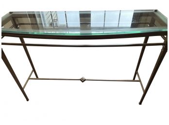 Glass And Iron Sofa /console Table