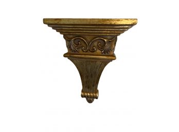 Pair Of Gold Wall Shelves