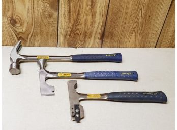 Trio Of Estwing Hammer & Hatchets