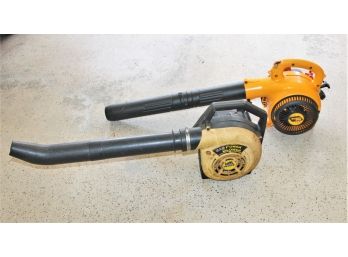 Pair Of Gas Leaf Blowers With Poulan Pro And Eager Beaver