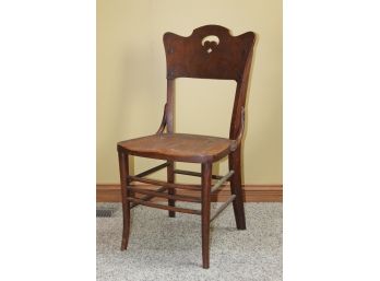 Antique Occasional Chair With Bent Wood Accents