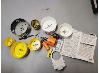 Assortment Of Hole Saw Large Cutters