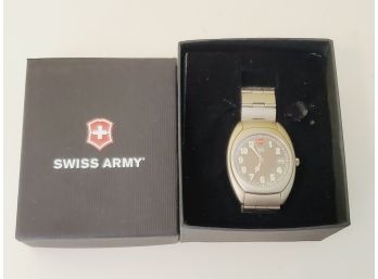 Swiss Army Men's Whisper Titanium Link Bracelet Watch In Box - New Old Stock