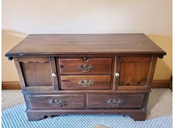 Vintage LANE 'Love Chest' Cedar Lined Wood Hope Blanket Chest With Key!