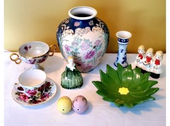 Vintage Grouping Of Assorted Decorative Porcelain-Delft, Royal Doulton, Sutherland & More
