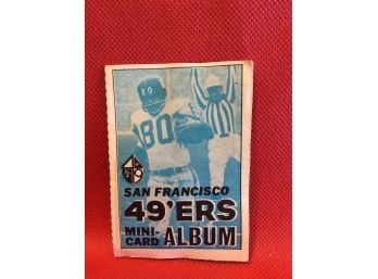 1969 Topps Mini Card Album With Mini Cards San Francisco 49ers