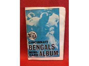 1969 Topps Mini Card Album With Mini Cards Cincinnati Bengals
