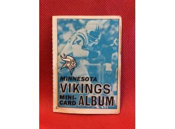 1969 Topps Mini Card Album With Mini Cards Minnesota Vikings