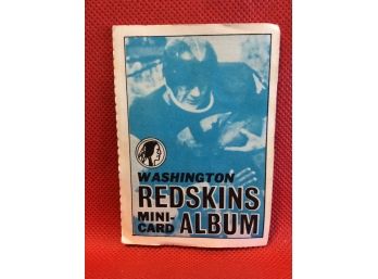 1969 Topps Mini Card Album With Mini Cards Washington Redskins