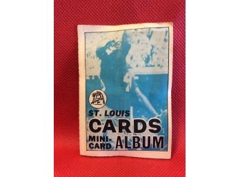 1969 Topps Mini Card Album With Mini Cards St. Louis Cardinals