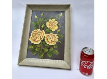 Oil On Board 'Peace Roses' Signed Newman