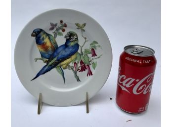 Bavaria Plate With A Pair Of 'Budgies'