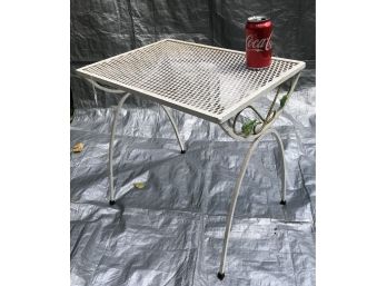 1950's Metal Outdoor Side Table