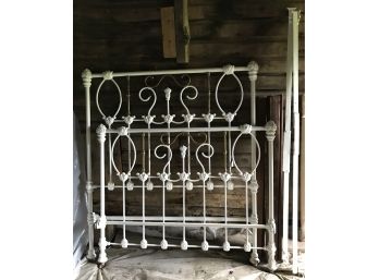 Ornate Solid  Iron & Brass Bed- VERY HEAVY
