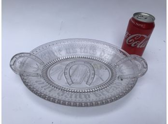 'Give Us This Day Our Daily Bread' Glass Platter
