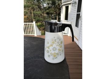 Vintage Corningware 10 Cup Coffee Pot ' Floral Bouquet'
